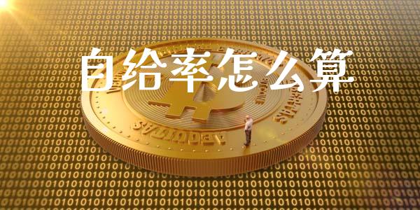 自给率怎么算_https://wap.lxcailiao.com_金融监管_第1张