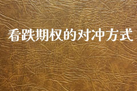 看跌期权的对冲方式_https://wap.lxcailiao.com_股权投资_第1张