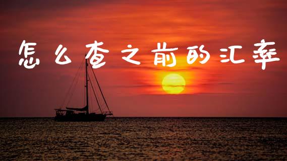 怎么查之前的汇率_https://wap.lxcailiao.com_融资担保_第1张