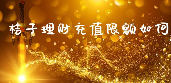 桔子理财充值限额如何_https://wap.lxcailiao.com_财务管理_第1张