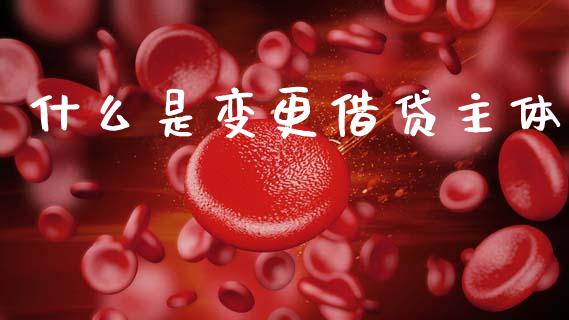 什么是变更借贷主体_https://wap.lxcailiao.com_财务管理_第1张