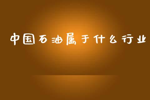 中国石油属于什么行业_https://wap.lxcailiao.com_股权投资_第1张