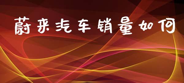 蔚来汽车销量如何_https://wap.lxcailiao.com_融资担保_第1张