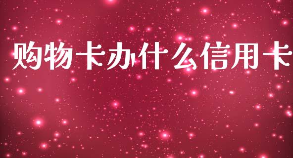 购物卡办什么信用卡_https://wap.lxcailiao.com_融资担保_第1张