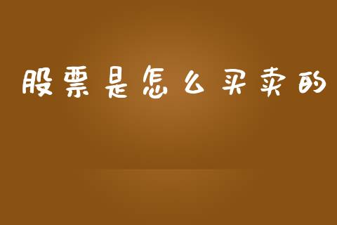 股票是怎么买卖的_https://wap.lxcailiao.com_股权投资_第1张