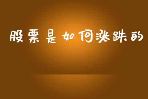 股票是如何涨跌的_https://wap.lxcailiao.com_财务管理_第1张