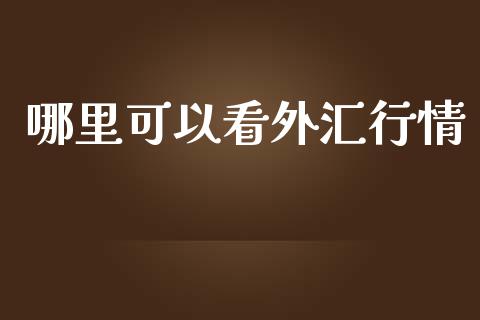 哪里可以看外汇行情_https://wap.lxcailiao.com_融资担保_第1张