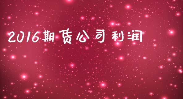 2016期货公司利润_https://wap.lxcailiao.com_金融监管_第1张