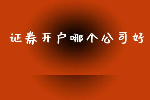 证券开户哪个公司好_https://wap.lxcailiao.com_金融监管_第1张