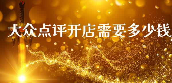 大众点评开店需要多少钱_https://wap.lxcailiao.com_财务管理_第1张