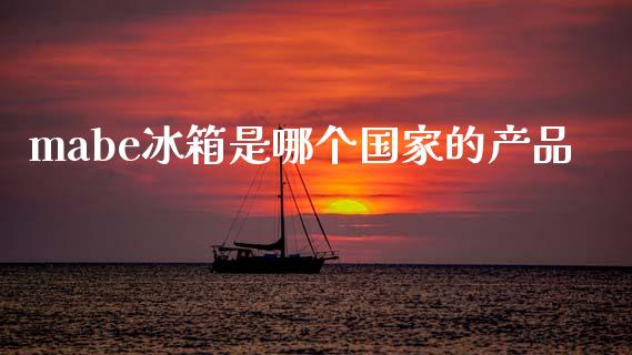 mabe冰箱是哪个国家的产品_https://wap.lxcailiao.com_融资担保_第1张