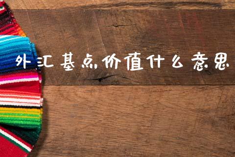 外汇基点价值什么意思_https://wap.lxcailiao.com_融资担保_第1张