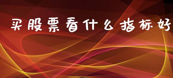 买股票看什么指标好_https://wap.lxcailiao.com_股权投资_第1张
