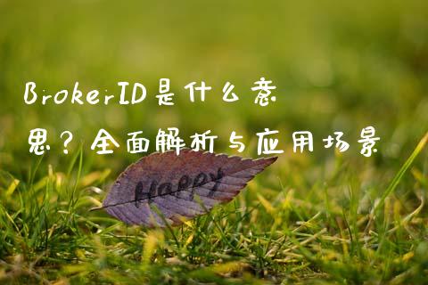 BrokerID是什么意思？全面解析与应用场景_https://wap.lxcailiao.com_金融监管_第1张