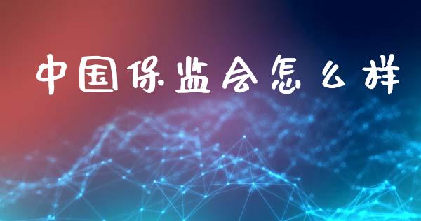 中国保监会怎么样_https://wap.lxcailiao.com_金融监管_第1张