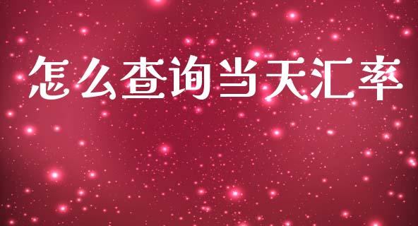 怎么查询当天汇率_https://wap.lxcailiao.com_财务管理_第1张