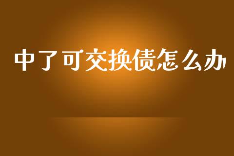 中了可交换债怎么办_https://wap.lxcailiao.com_融资担保_第1张