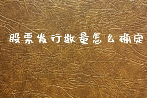 股票发行数量怎么确定_https://wap.lxcailiao.com_融资担保_第1张