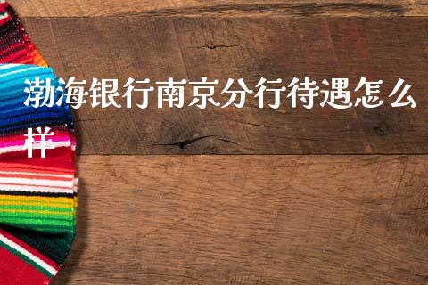 渤海银行南京分行待遇怎么样_https://wap.lxcailiao.com_金融监管_第1张