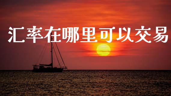 汇率在哪里可以交易_https://wap.lxcailiao.com_股权投资_第1张