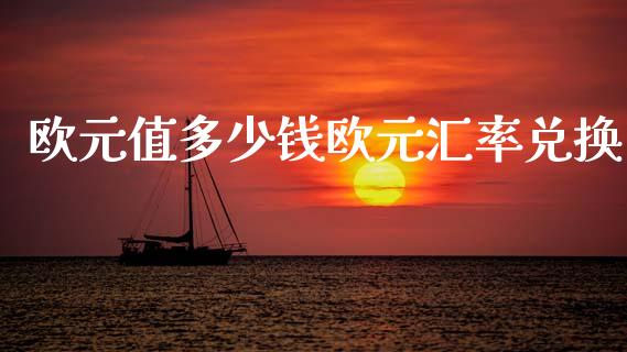 欧元值多少钱欧元汇率兑换_https://wap.lxcailiao.com_金融监管_第1张