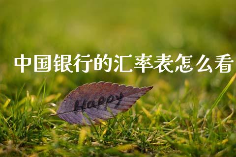 中国银行的汇率表怎么看_https://wap.lxcailiao.com_财务管理_第1张