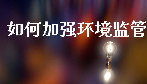 如何加强环境监管_https://wap.lxcailiao.com_金融监管_第1张