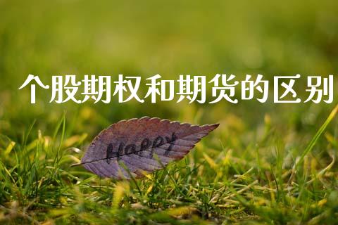 个股期权和期货的区别_https://wap.lxcailiao.com_股权投资_第1张