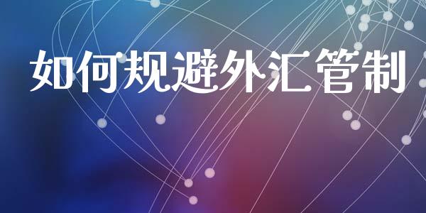 如何规避外汇管制_https://wap.lxcailiao.com_融资担保_第1张