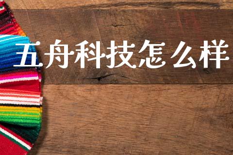 五舟科技怎么样_https://wap.lxcailiao.com_财务管理_第1张