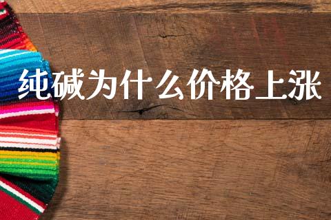纯碱为什么价格上涨_https://wap.lxcailiao.com_财务管理_第1张
