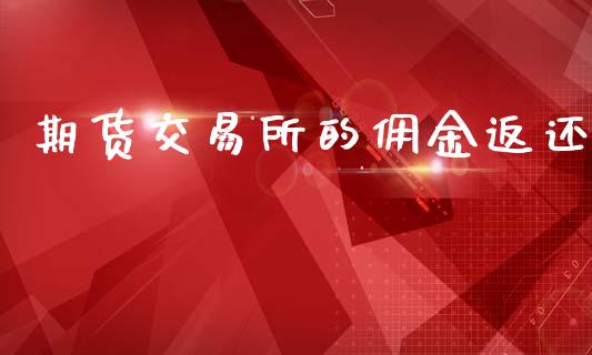 期货交易所的佣金返还_https://wap.lxcailiao.com_融资担保_第1张
