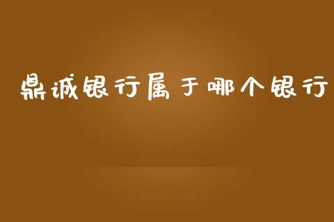 鼎诚银行属于哪个银行_https://wap.lxcailiao.com_财务管理_第1张