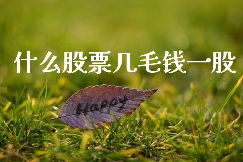 什么股票几毛钱一股_https://wap.lxcailiao.com_股权投资_第1张
