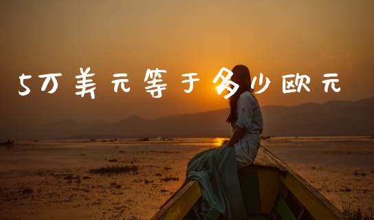 5万美元等于多少欧元_https://wap.lxcailiao.com_金融监管_第1张