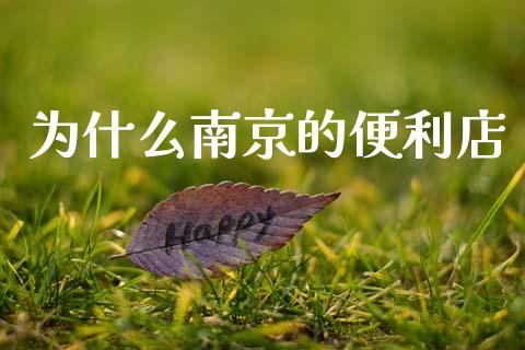 为什么南京的便利店_https://wap.lxcailiao.com_财务管理_第1张