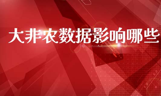 大非农数据影响哪些_https://wap.lxcailiao.com_融资担保_第1张