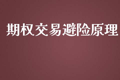 期权交易避险原理_https://wap.lxcailiao.com_财务管理_第1张