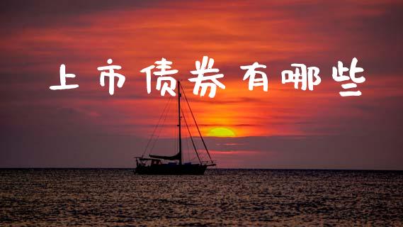 上市债券有哪些_https://wap.lxcailiao.com_财务管理_第1张