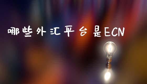 哪些外汇平台是ECN_https://wap.lxcailiao.com_财务管理_第1张
