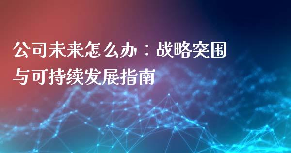 公司未来怎么办：战略突围与可持续发展指南_https://wap.lxcailiao.com_金融监管_第1张