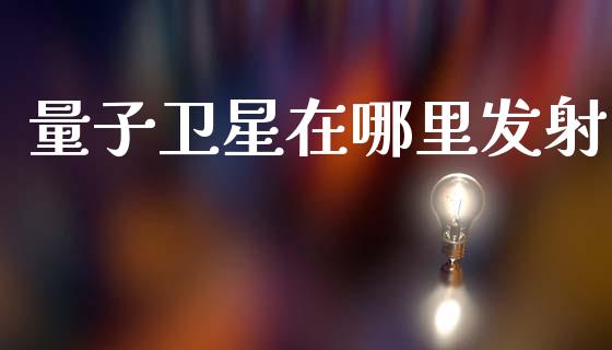 量子卫星在哪里发射_https://wap.lxcailiao.com_股权投资_第1张