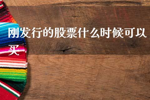 刚发行的股票什么时候可以买_https://wap.lxcailiao.com_融资担保_第1张