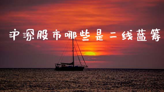 沪深股市哪些是二线蓝筹_https://wap.lxcailiao.com_金融监管_第1张