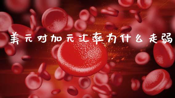 美元对加元汇率为什么走弱_https://wap.lxcailiao.com_财务管理_第1张