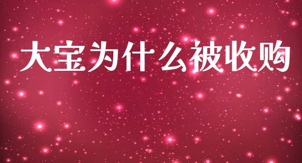 大宝为什么被收购_https://wap.lxcailiao.com_融资担保_第1张