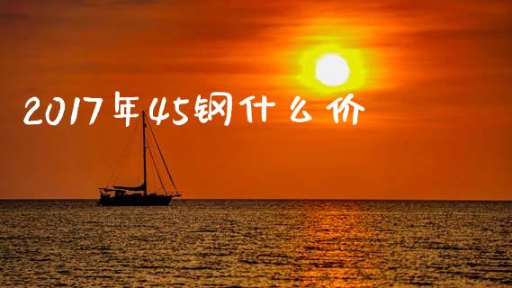 2017年45钢什么价_https://wap.lxcailiao.com_融资担保_第1张