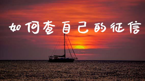 如何查自己的征信_https://wap.lxcailiao.com_金融监管_第1张