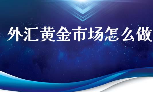 外汇黄金市场怎么做_https://wap.lxcailiao.com_财务管理_第1张