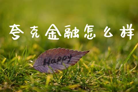 夸克金融怎么样_https://wap.lxcailiao.com_财务管理_第1张